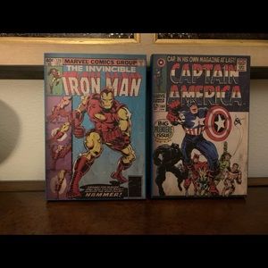 Marvel 8”x10” wood plaques-Fun to hang in room for color - 2pieces for $29